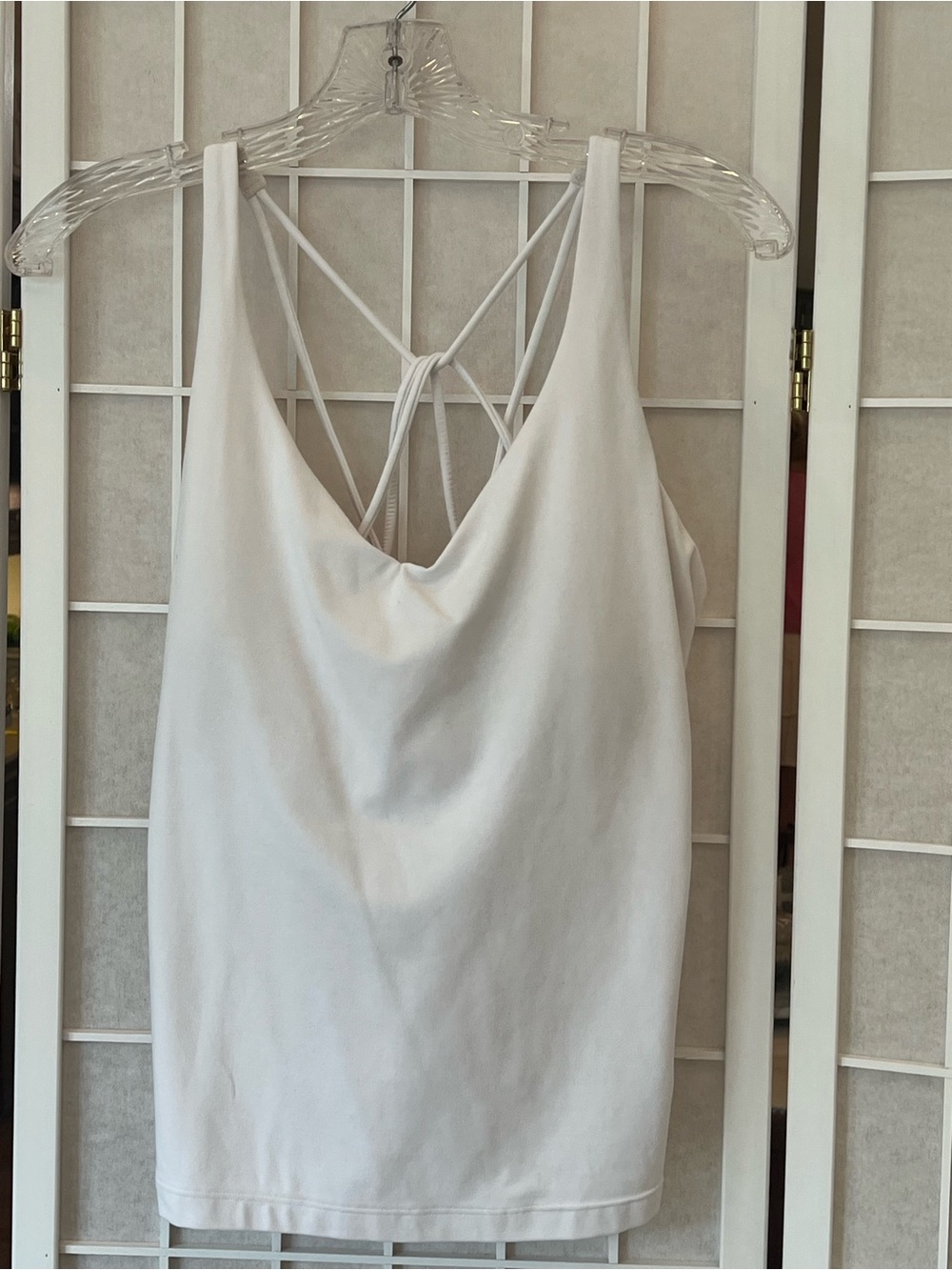 Athleta White Strappy Tank Top